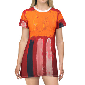 Paint Masterpiece T-Shirt Dress (AOP)