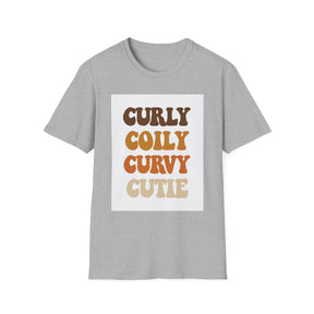 Curly, Coily Unissex T-Shirt