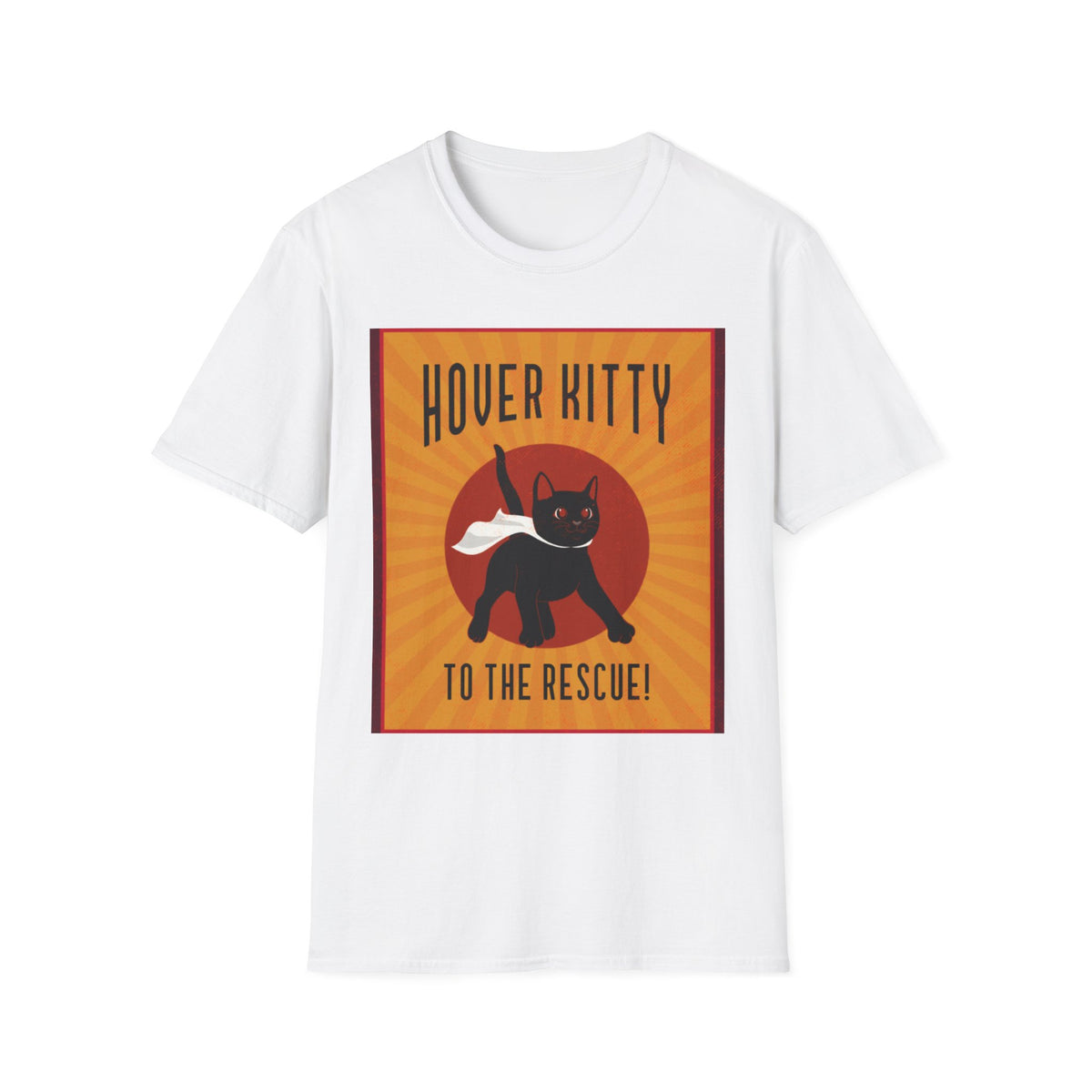 Hover Kitty Unissex T-Shirt