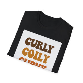 Curly, Coily Unissex T-Shirt