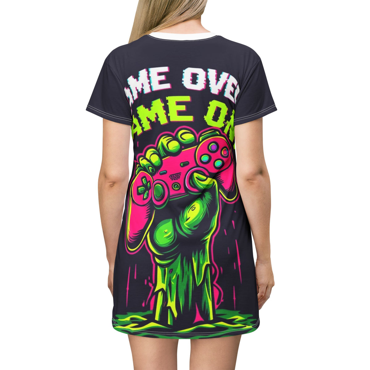 Game Over T-Shirt Dress (AOP)