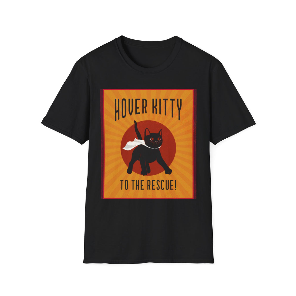 Hover Kitty Unissex T-Shirt