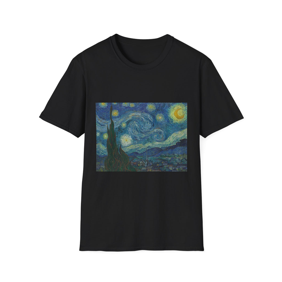 Van Gogh, The Starry Night Unissex T-Shirt