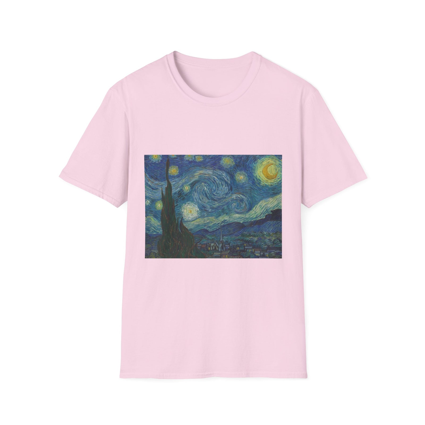 Van Gogh, The Starry Night Unissex T-Shirt