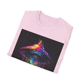 Neo Flying Saucer Unissex T-Shirt