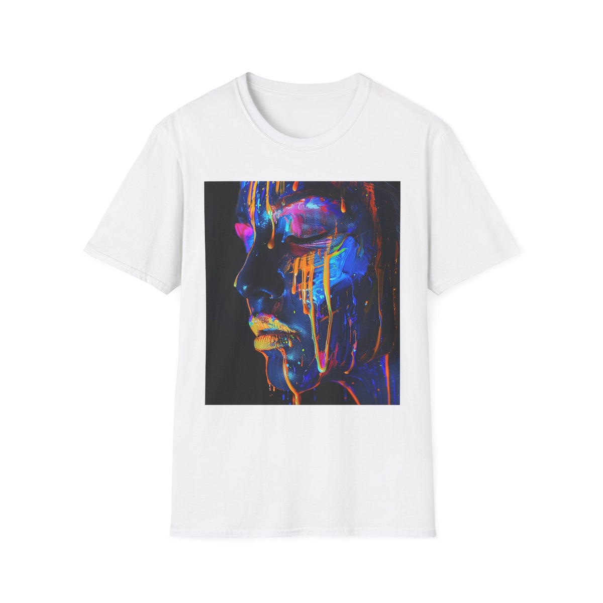 Neon Face Unissex T-Shirt