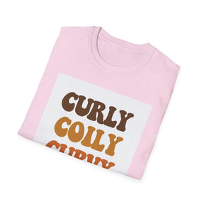 Curly, Coily Unissex T-Shirt