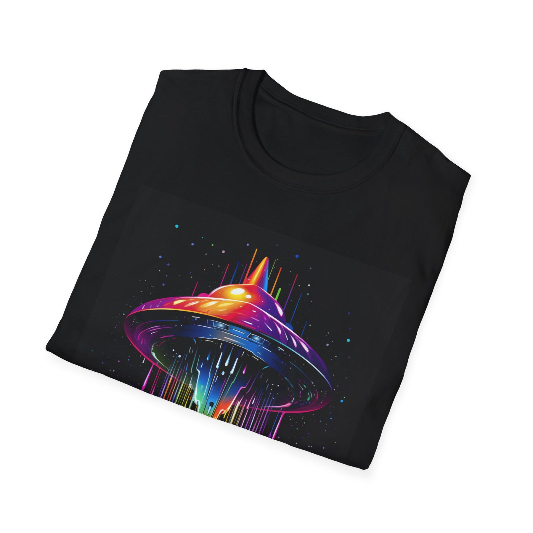 Neo Flying Saucer Unissex T-Shirt