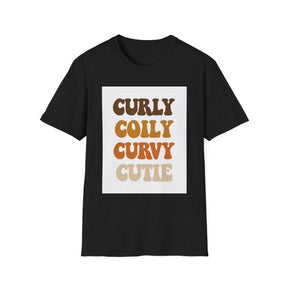 Curly, Coily Unissex T-Shirt