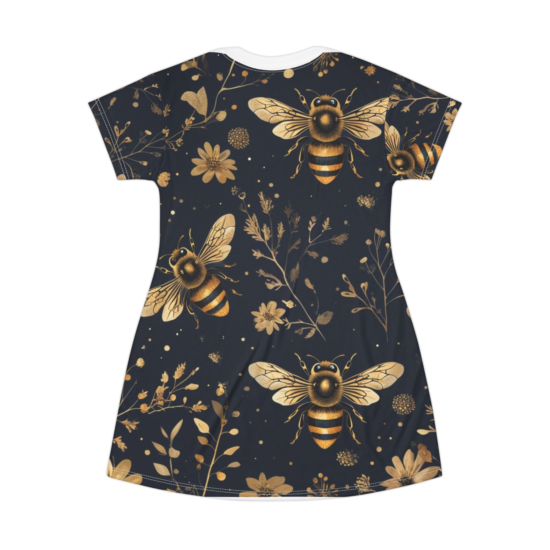 Golden Bee T-Shirt Dress (AOP)