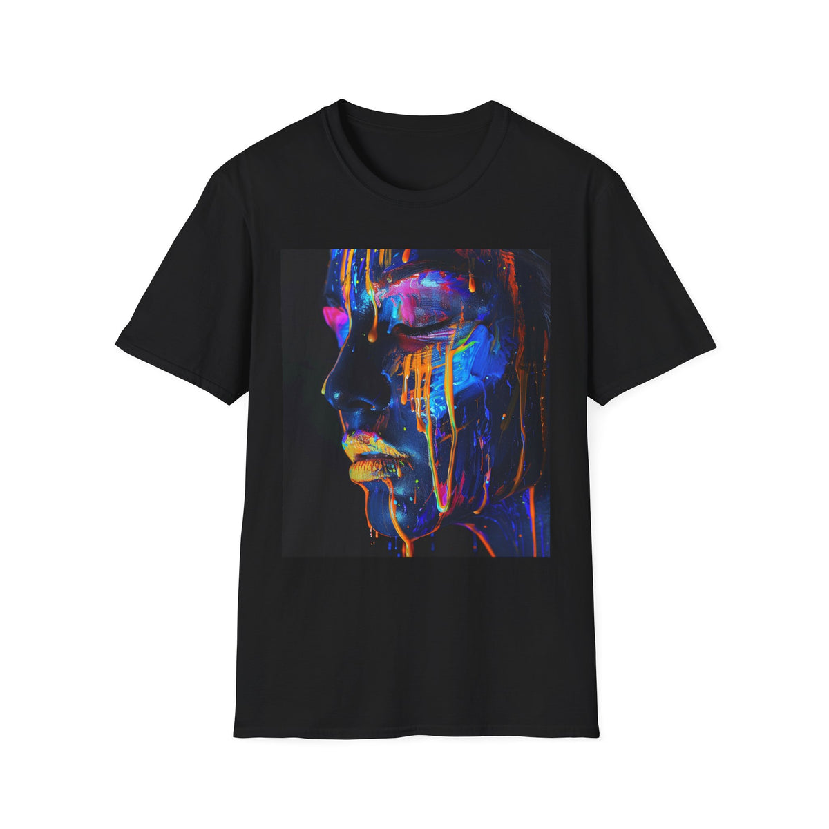 Neon Face Unissex T-Shirt