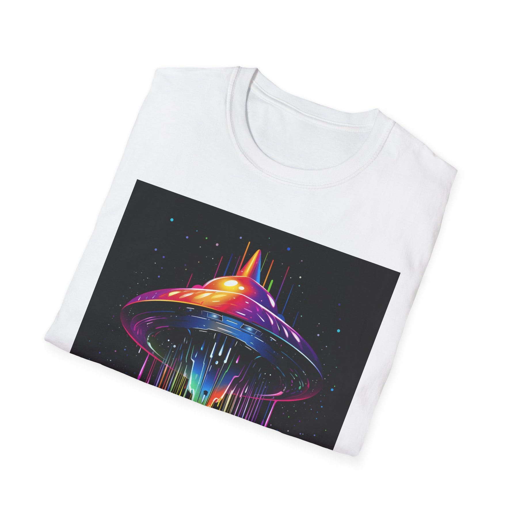 Neo Flying Saucer Unissex T-Shirt