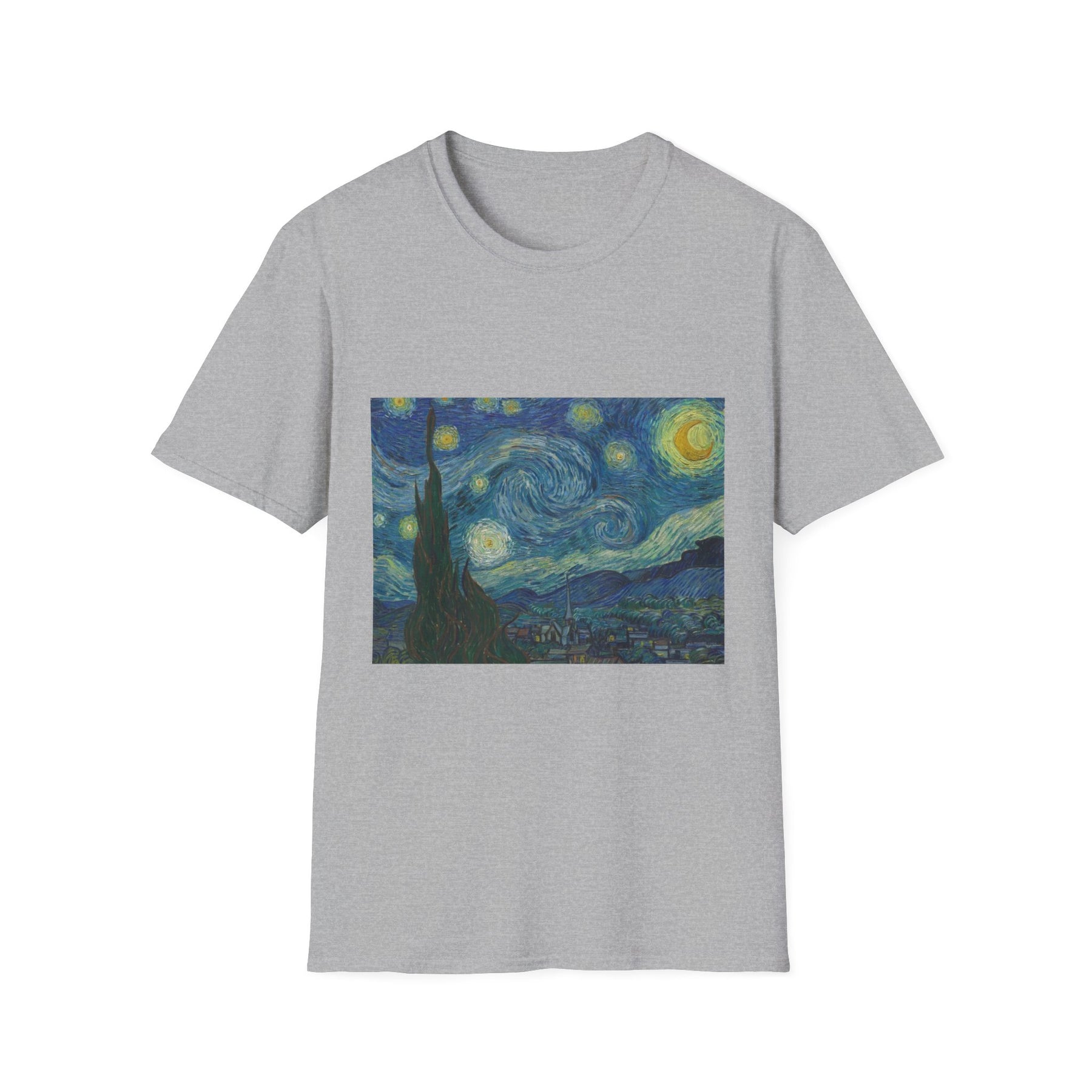 Van Gogh, The Starry Night Unissex T-Shirt