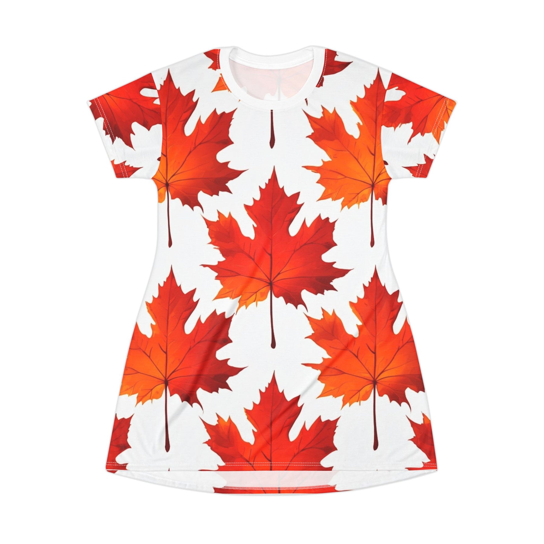 Autumn Falls T-Shirt Dress (AOP)