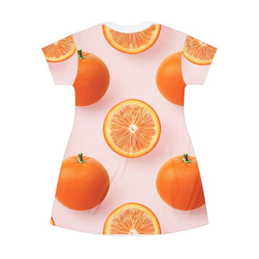 Orange T-Shirt Dress (AOP)