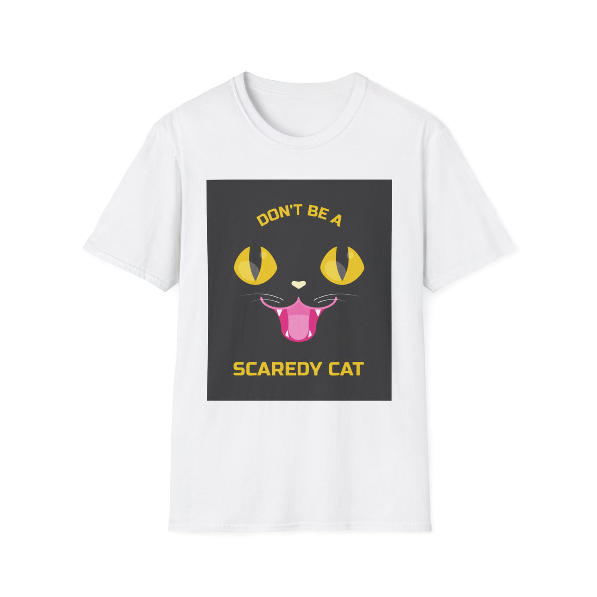 Scaredy Cat Unissex T-Shirt