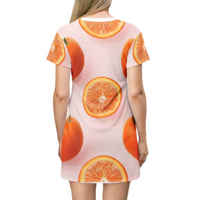 Orange T-Shirt Dress (AOP)