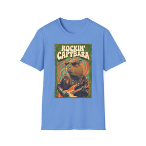 Rockin Capybara Unissex T-Shirt