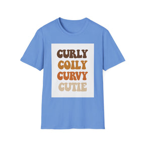 Curly, Coily Unissex T-Shirt