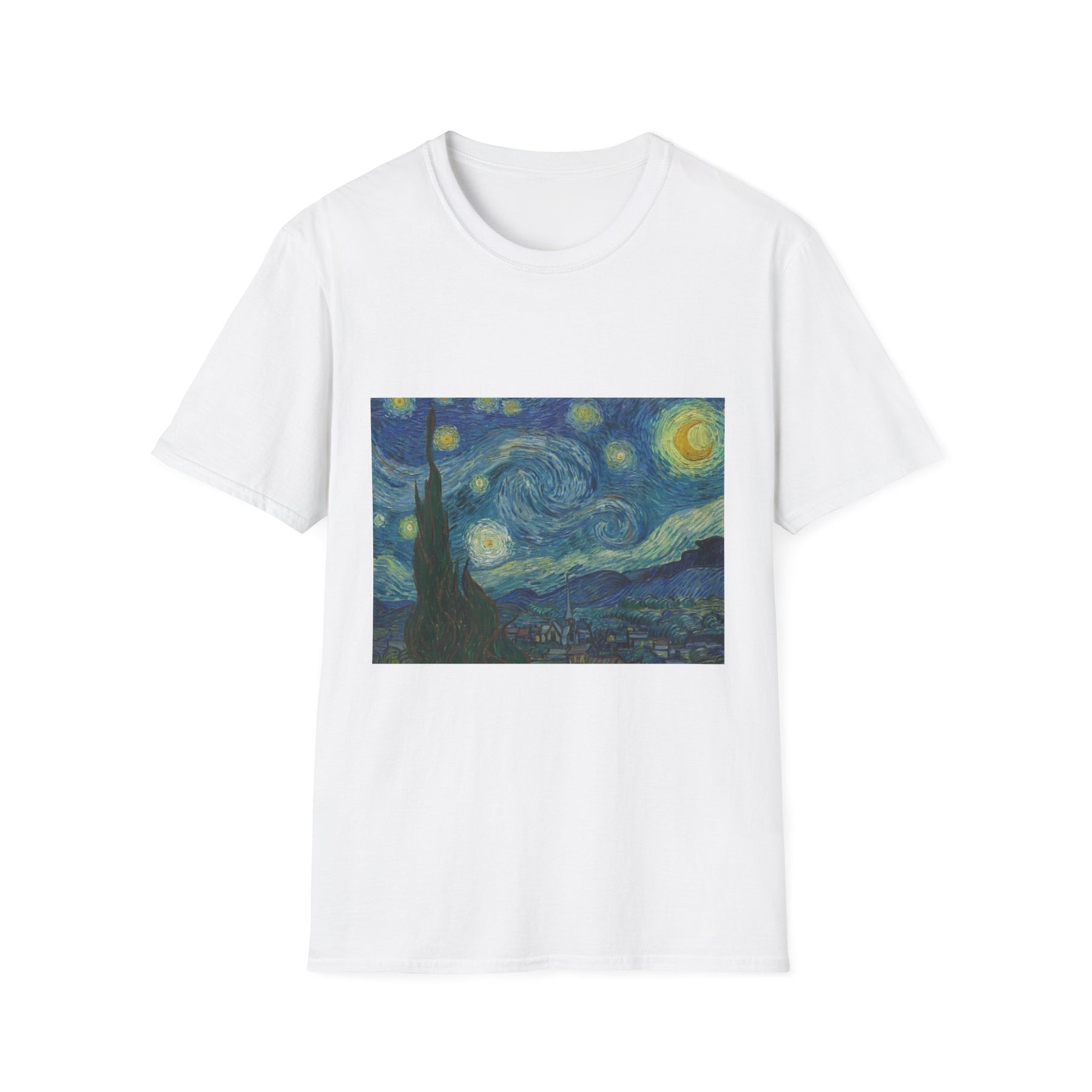 Van Gogh, The Starry Night Unissex T-Shirt