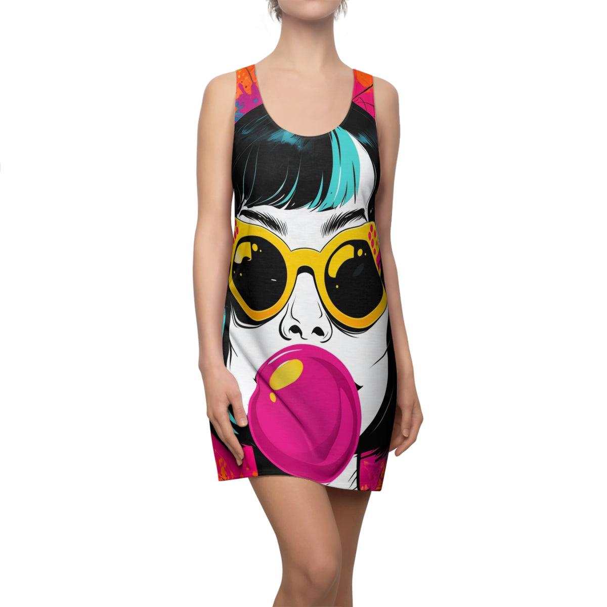 Bubble Gum Fahion Dress (AOP)